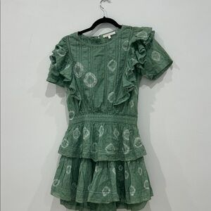 LoveShackFancy S Green Natasha Dress Never Worn